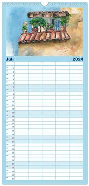 Familienplaner 2024 - Malerische Dorfansichten in Aquarell mit 5 Spalten (Wandkalender, 21 x 45 cm) CALVENDO - Abbildung 8