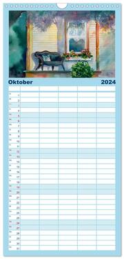 Familienplaner 2024 - Malerische Dorfansichten in Aquarell mit 5 Spalten (Wandkalender, 21 x 45 cm) CALVENDO - Abbildung 11