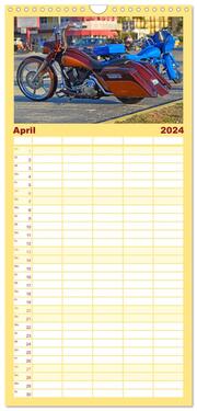 Familienplaner 2024 - BEST OF HARLEY-DAVIDSON BAGGER-STYLE mit 5 Spalten (Wandkalender, 21 x 45 cm) CALVENDO - Abbildung 5
