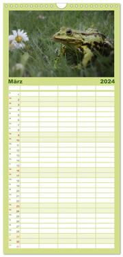 Familienplaner 2024 - Glückliche Frösche mit 5 Spalten (Wandkalender, 21 x 45 cm) CALVENDO - Abbildung 4