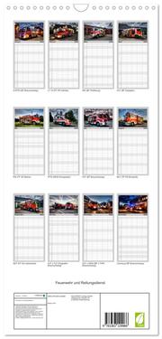 Familienplaner 2024 - Feuerwehr und Rettungsdienst mit 5 Spalten (Wandkalender, 21 x 45 cm) CALVENDO - Abbildung 1