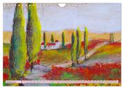 Toskanafarben - Mit Pinsel und Farbe durch die Toskana (Wandkalender 2024 DIN A4 quer), CALVENDO Monatskalender - Abbildung 3