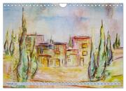 Toskanafarben - Mit Pinsel und Farbe durch die Toskana (Wandkalender 2024 DIN A4 quer), CALVENDO Monatskalender - Abbildung 4