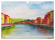 Toskanafarben - Mit Pinsel und Farbe durch die Toskana (Wandkalender 2024 DIN A4 quer), CALVENDO Monatskalender - Abbildung 8