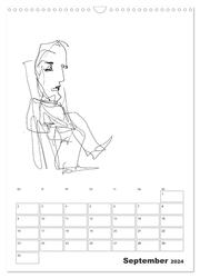 Blind Drawings - blind gefertigte Zeichnungen von Künstlerin J. Sophia Sanner (Wandkalender 2024 DIN A3 hoch), CALVENDO Monatskalender - Abbildung 11