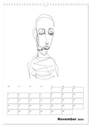 Blind Drawings - blind gefertigte Zeichnungen von Künstlerin J. Sophia Sanner (Wandkalender 2024 DIN A3 hoch), CALVENDO Monatskalender - Abbildung 13