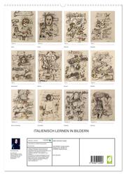 Italienisch Lernen in Bildern (hochwertiger Premium Wandkalender 2024 DIN A2 hoch), Kunstdruck in Hochglanz - Abbildung 1