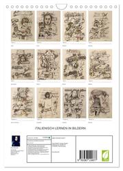 Italienisch Lernen in Bildern (Wandkalender 2024 DIN A4 hoch), CALVENDO Monatskalender - Abbildung 1