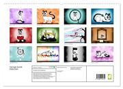 herzige bunte Kätzchen (hochwertiger Premium Wandkalender 2024 DIN A2 quer), Kunstdruck in Hochglanz - Abbildung 1