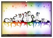 herzige bunte Kätzchen (hochwertiger Premium Wandkalender 2024 DIN A2 quer), Kunstdruck in Hochglanz - Abbildung 11