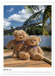 Travelling Teddy Kuba Edition 2024 (hochwertiger Premium Wandkalender 2024 DIN A2 hoch), Kunstdruck in Hochglanz - Abbildung 2