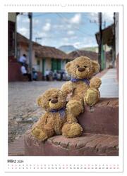 Travelling Teddy Kuba Edition 2024 (hochwertiger Premium Wandkalender 2024 DIN A2 hoch), Kunstdruck in Hochglanz - Abbildung 4