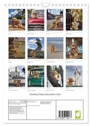 Travelling Teddy Kuba Edition 2024 (Wandkalender 2024 DIN A4 hoch), CALVENDO Monatskalender - Abbildung 1