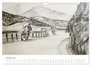 Passion Motorradfahren - Skizzen von der Freiheit auf dem Motorrad (Wandkalender 2024 DIN A4 quer), CALVENDO Monatskalender - Abbildung 3