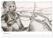 Passion Motorradfahren - Skizzen von der Freiheit auf dem Motorrad (Wandkalender 2024 DIN A4 quer), CALVENDO Monatskalender - Abbildung 4