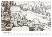 Passion Motorradfahren - Skizzen von der Freiheit auf dem Motorrad (Wandkalender 2024 DIN A4 quer), CALVENDO Monatskalender - Abbildung 11