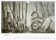 Passion Motorradfahren - Skizzen von der Freiheit auf dem Motorrad (Wandkalender 2024 DIN A4 quer), CALVENDO Monatskalender - Abbildung 12
