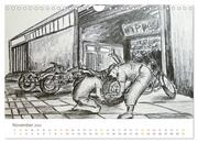 Passion Motorradfahren - Skizzen von der Freiheit auf dem Motorrad (Wandkalender 2024 DIN A4 quer), CALVENDO Monatskalender - Abbildung 13