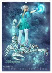 Mädchen im Manga Style (Sternzeichen) (hochwertiger Premium Wandkalender 2024 DIN A2 hoch), Kunstdruck in Hochglanz - Abbildung 12