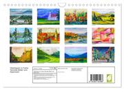 Oberbayern in Farbe - Gemalte Bilder vom Alpenrand (Wandkalender 2024 DIN A4 quer), CALVENDO Monatskalender - Abbildung 1