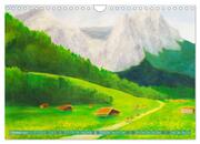 Oberbayern in Farbe - Gemalte Bilder vom Alpenrand (Wandkalender 2024 DIN A4 quer), CALVENDO Monatskalender - Abbildung 12