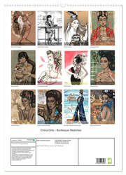 China Girls - Burlesque Sketches (Wandkalender 2024 DIN A2 hoch), CALVENDO Monatskalender - Abbildung 1
