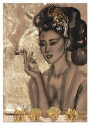 China Girls - Burlesque Sketches (Wandkalender 2024 DIN A2 hoch), CALVENDO Monatskalender - Abbildung 11