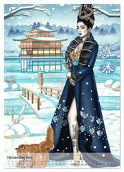 China Girls - Burlesque Sketches (Wandkalender 2024 DIN A2 hoch), CALVENDO Monatskalender - Abbildung 13