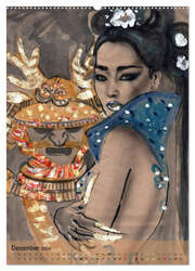 China Girls - Burlesque Sketches (Wandkalender 2024 DIN A2 hoch), CALVENDO Monatskalender - Abbildung 14
