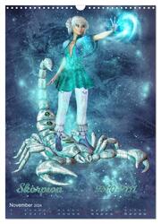 Mädchen im Manga Style (Sternzeichen) (Wandkalender 2024 DIN A3 hoch), CALVENDO Monatskalender - Abbildung 13