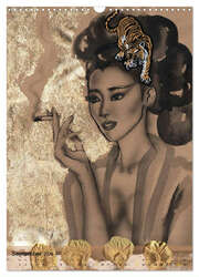 China Girls - Burlesque Sketches (Wandkalender 2024 DIN A3 hoch), CALVENDO Monatskalender - Abbildung 11