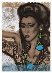 China Girls - Burlesque Sketches (Wandkalender 2024 DIN A3 hoch), CALVENDO Monatskalender - Abbildung 12