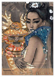 China Girls - Burlesque Sketches (Wandkalender 2024 DIN A3 hoch), CALVENDO Monatskalender - Abbildung 14