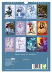 Mädchen im Manga Style (Sternzeichen) (Wandkalender 2024 DIN A4 hoch), CALVENDO Monatskalender - Abbildung 1