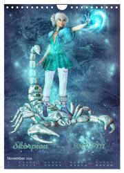 Mädchen im Manga Style (Sternzeichen) (Wandkalender 2024 DIN A4 hoch), CALVENDO Monatskalender - Abbildung 13