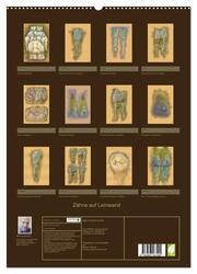 Zähne auf Leinwand (hochwertiger Premium Wandkalender 2024 DIN A2 hoch), Kunstdruck in Hochglanz - Abbildung 1