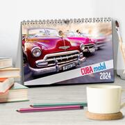 Cuba mobil - Kuba Autos (Tischkalender 2024 DIN A5 quer), CALVENDO Monatskalender - Abbildung 2