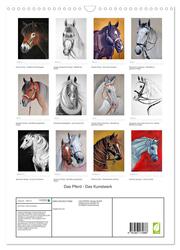 Das Pferd - Das Kunstwerk (Wandkalender 2024 DIN A3 hoch), CALVENDO Monatskalender - Abbildung 1
