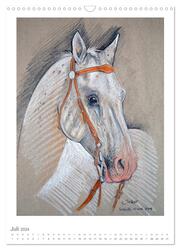 Das Pferd - Das Kunstwerk (Wandkalender 2024 DIN A3 hoch), CALVENDO Monatskalender - Abbildung 9