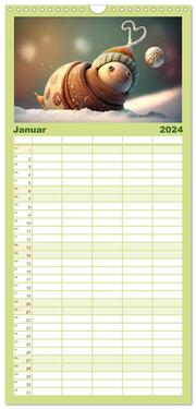 Familienplaner 2024 - Langsamkeit, die bezaubert. Das Jahr im Zeitlupentempo. mit 5 Spalten (Wandkalender, 21 x 45 cm) CALVENDO - Abbildung 2