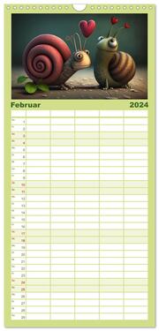 Familienplaner 2024 - Langsamkeit, die bezaubert. Das Jahr im Zeitlupentempo. mit 5 Spalten (Wandkalender, 21 x 45 cm) CALVENDO - Abbildung 3