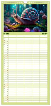 Familienplaner 2024 - Langsamkeit, die bezaubert. Das Jahr im Zeitlupentempo. mit 5 Spalten (Wandkalender, 21 x 45 cm) CALVENDO - Abbildung 4