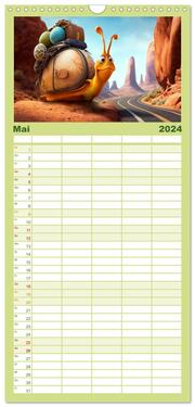 Familienplaner 2024 - Langsamkeit, die bezaubert. Das Jahr im Zeitlupentempo. mit 5 Spalten (Wandkalender, 21 x 45 cm) CALVENDO - Abbildung 6
