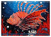 Linolwelt - Meeresbewohner und Kunst (Wandkalender 2024 DIN A4 quer), CALVENDO Monatskalender - Illustrationen 11