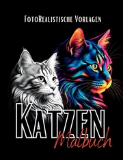 Katzen Malbuch Fotorealistisch.