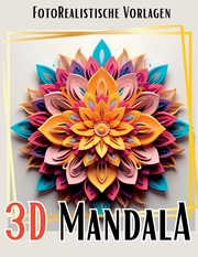 3D Mandala Malbuch Black & White