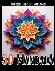 3D Mandala Malbuch „Black & White“ - Cover