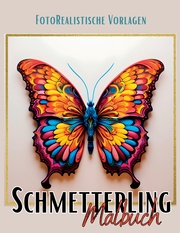 Malbuch Schmetterling „Fotorealistisch“. - Cover
