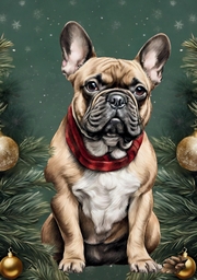 Notizbuch Weihnachten Hund Französische Bulldogge Frenchie Notizheft Journal Tagebuch mit 55 inspirierenden Zitaten Geschenkidee Wichteln Weihnachtsgeschenk Geschenkartikel Tierliebhaber