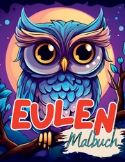 Malbuch Eule - Cover